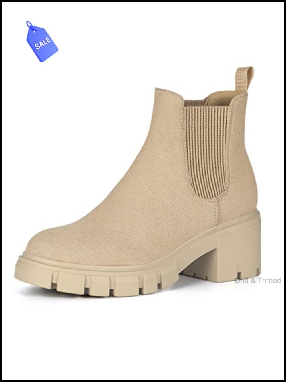 Women's Suede Slip-On Chelsea Ankle Boots